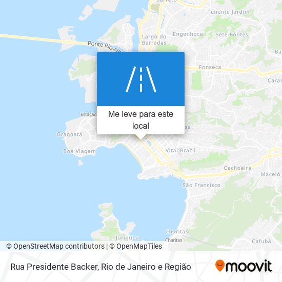 Rua Presidente Backer mapa