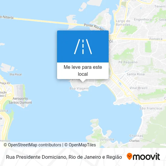 Rua Presidente Domiciano mapa