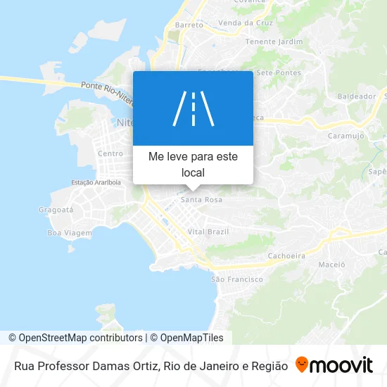 Rua Professor Damas Ortiz mapa