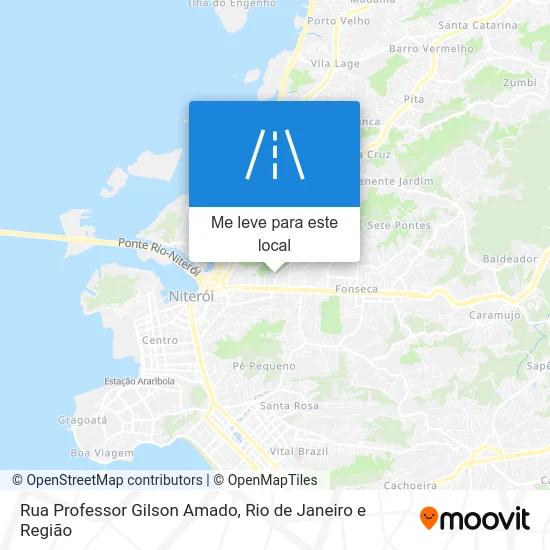 Rua Professor Gilson Amado mapa