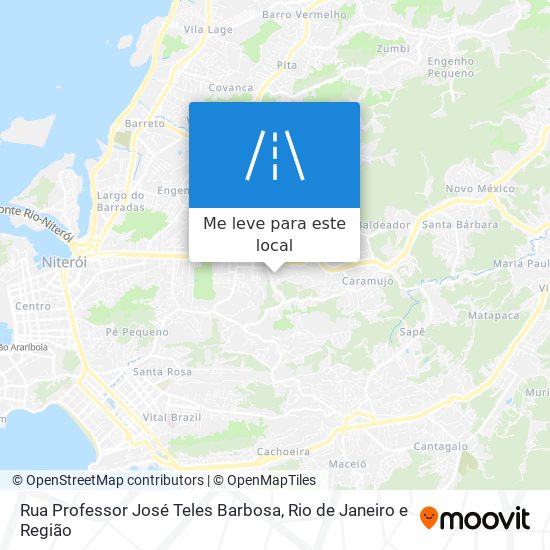 Rua Professor José Teles Barbosa mapa