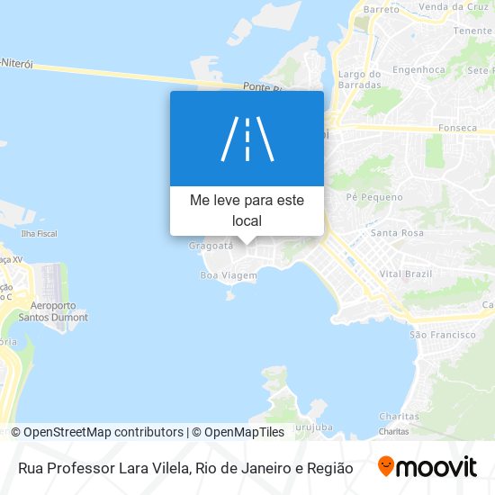 Rua Professor Lara Vilela mapa