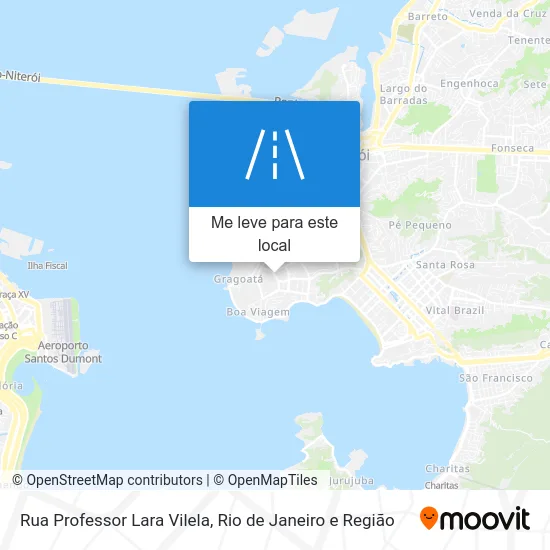 Rua Professor Lara Vilela mapa