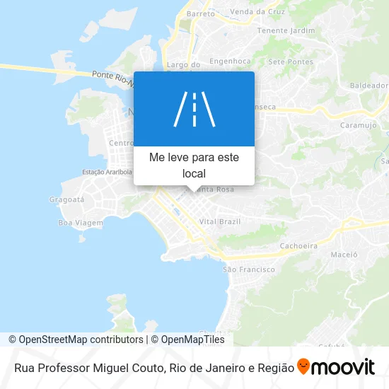 Rua Professor Miguel Couto mapa