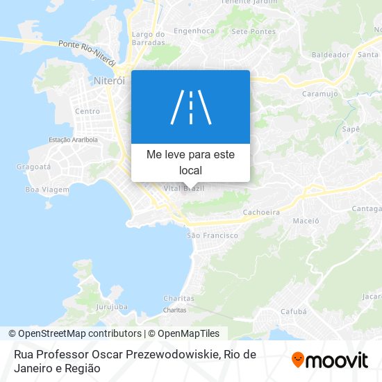 Rua Professor Oscar Prezewodowiskie mapa