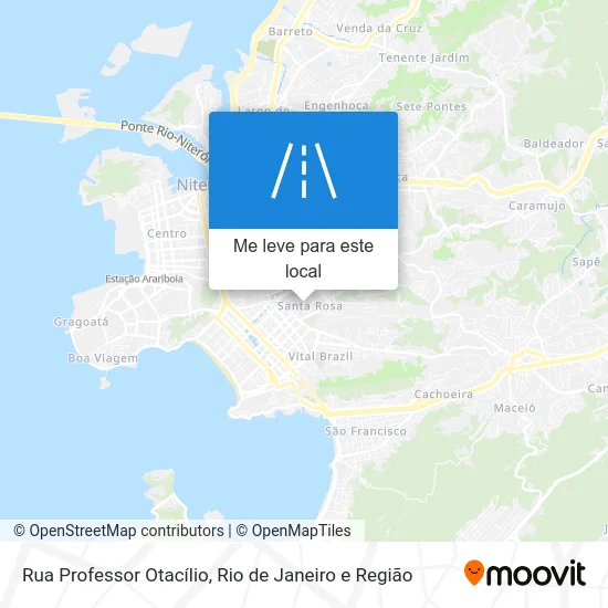 Rua Professor Otacílio mapa