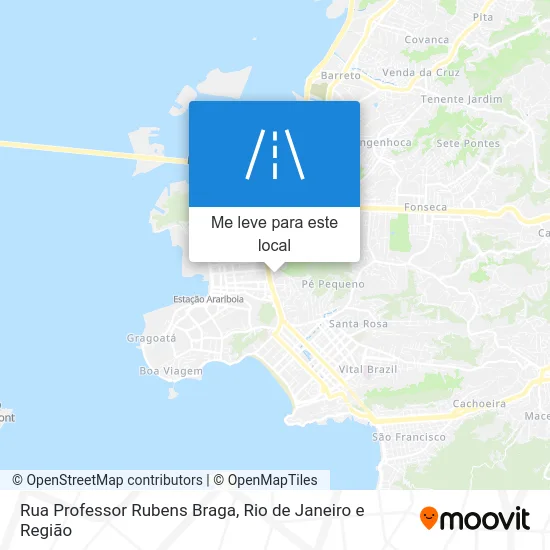 Rua Professor Rubens Braga mapa