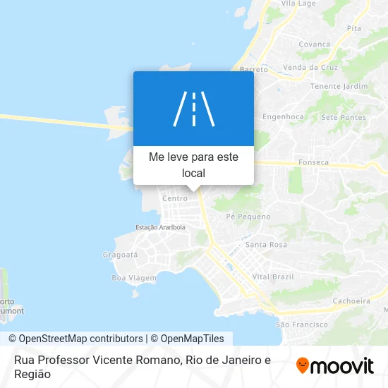 Rua Professor Vicente Romano mapa