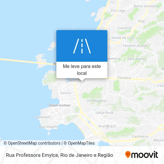 Rua Professora Emylce mapa