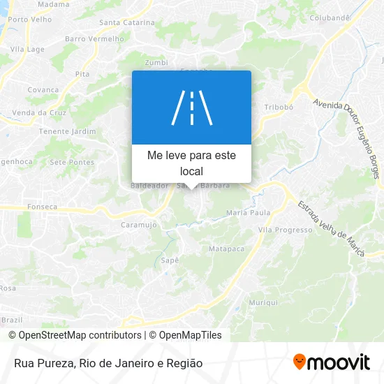 Rua Pureza mapa
