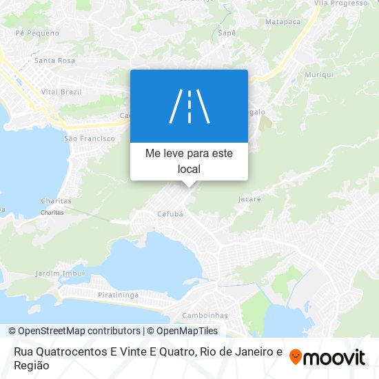 Rua Quatrocentos E Vinte E Quatro mapa