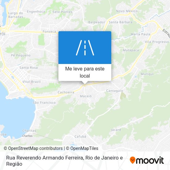 Rua Reverendo Armando Ferreira mapa