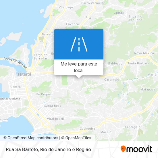 Rua Sá Barreto mapa