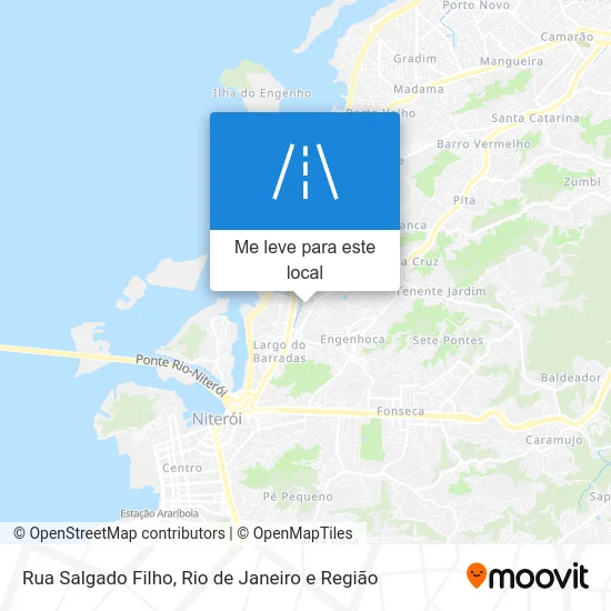 Rua Salgado Filho mapa