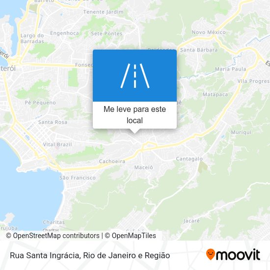 Rua Santa Ingrácia mapa