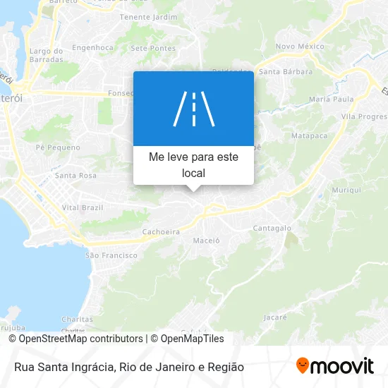 Rua Santa Ingrácia mapa