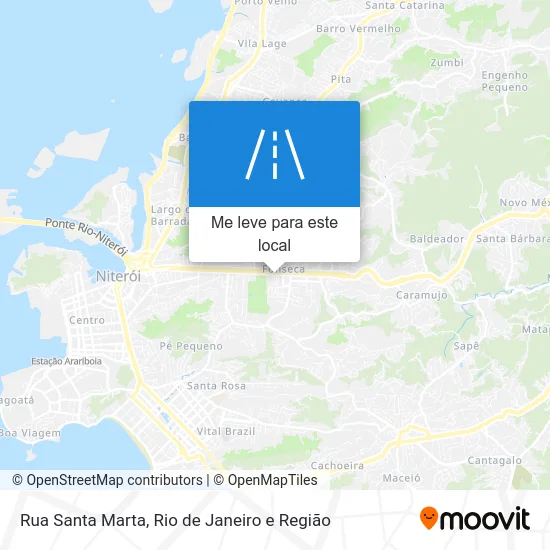 Rua Santa Marta mapa