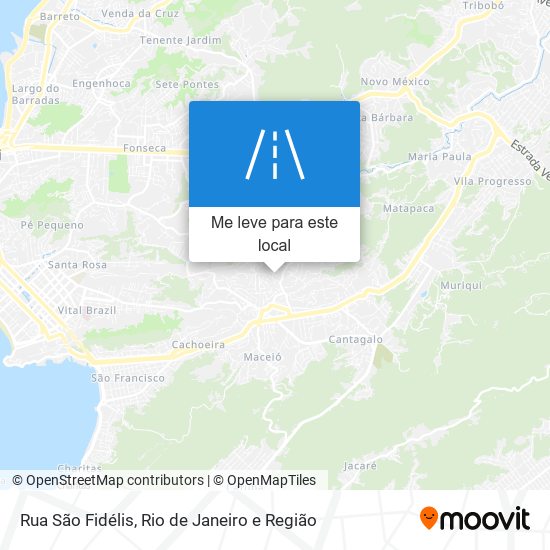 Rua São Fidélis mapa