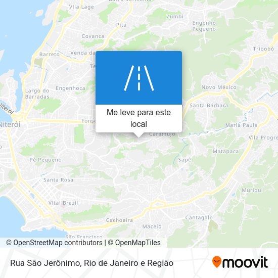 Rua São Jerônimo mapa