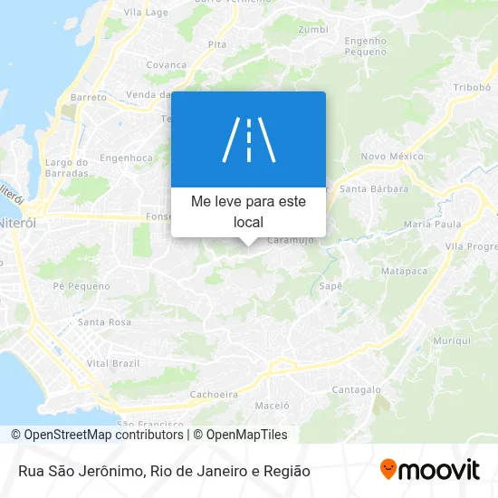 Rua São Jerônimo mapa