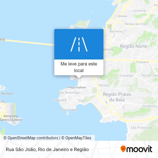 Rua São João mapa