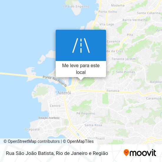 Rua São João Batista mapa