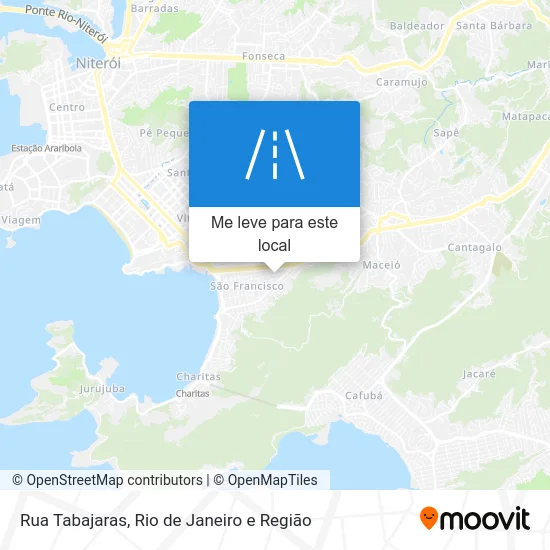 Rua Tabajaras mapa