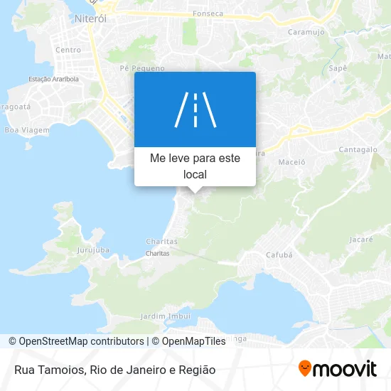 Rua Tamoios mapa