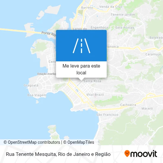 Rua Tenente Mesquita mapa