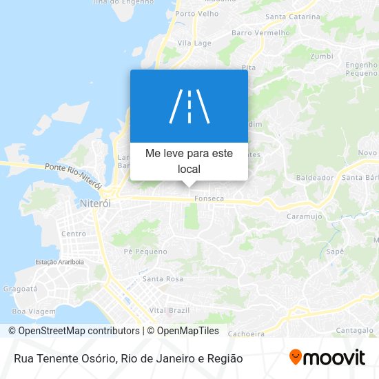 Rua Tenente Osório mapa