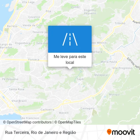 Rua Terceira mapa