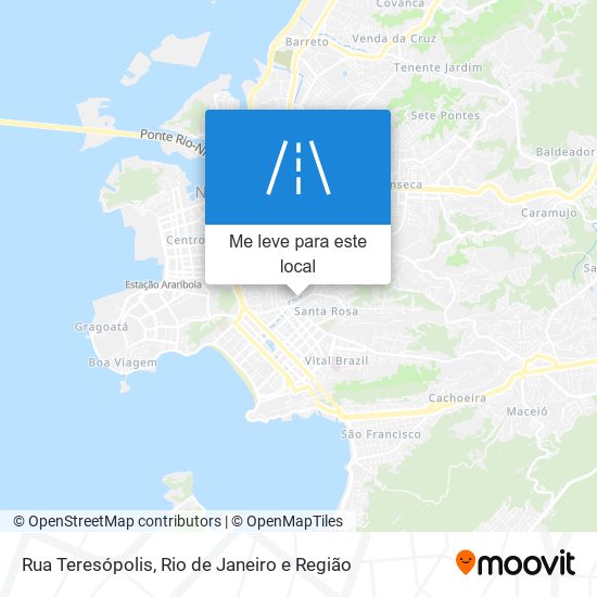 Rua Teresópolis mapa