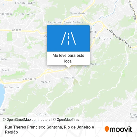 Rua Theres Francisco Santana mapa