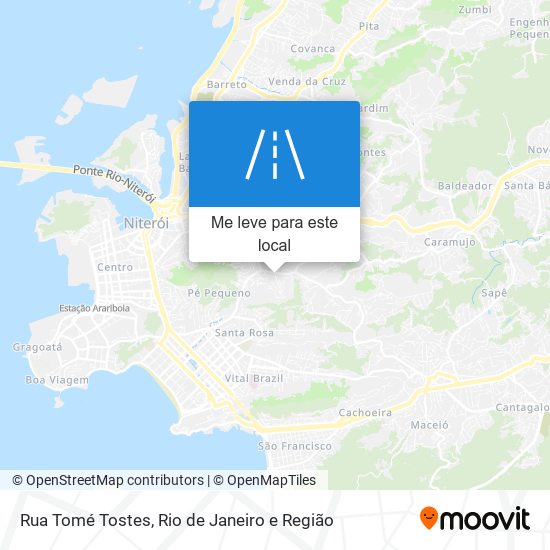 Rua Tomé Tostes mapa