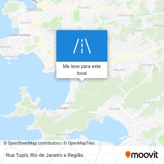 Rua Tupis mapa