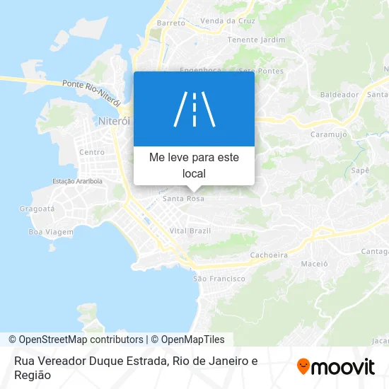 Rua Vereador Duque Estrada mapa