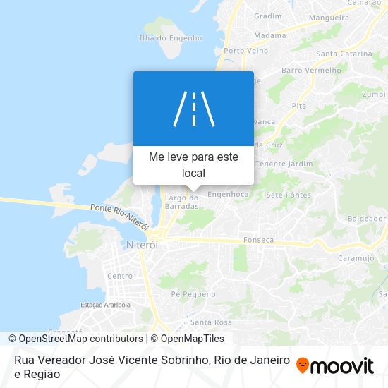 Rua Vereador José Vicente Sobrinho mapa