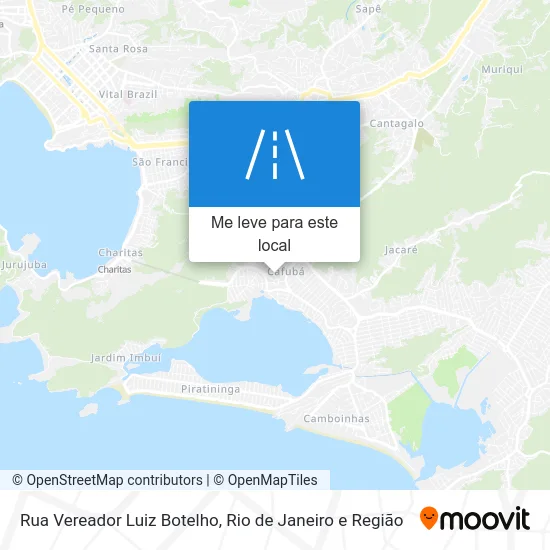 Rua Vereador Luiz Botelho mapa