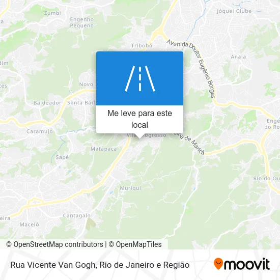 Rua Vicente Van Gogh mapa