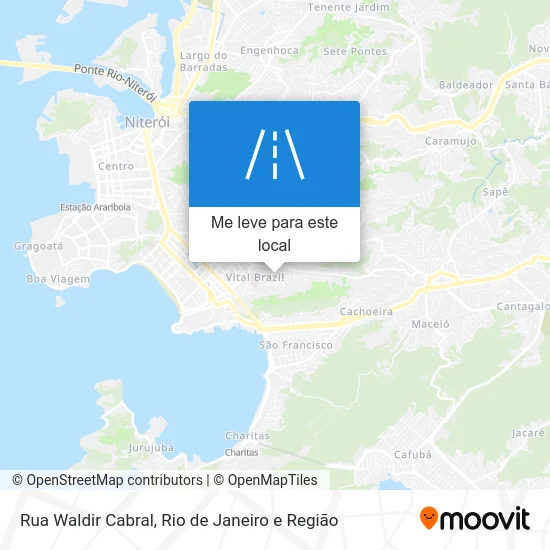 Rua Waldir Cabral mapa