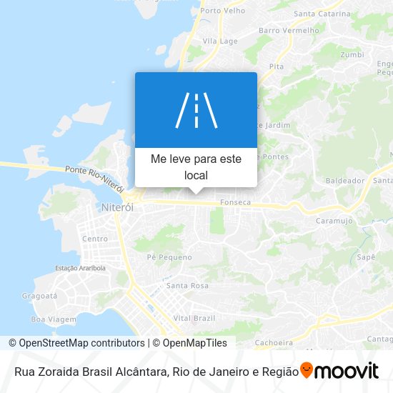 Rua Zoraida Brasil Alcântara mapa
