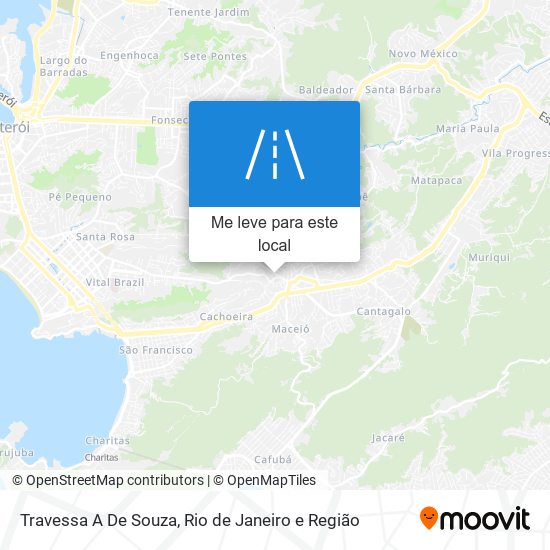 Travessa A De Souza mapa