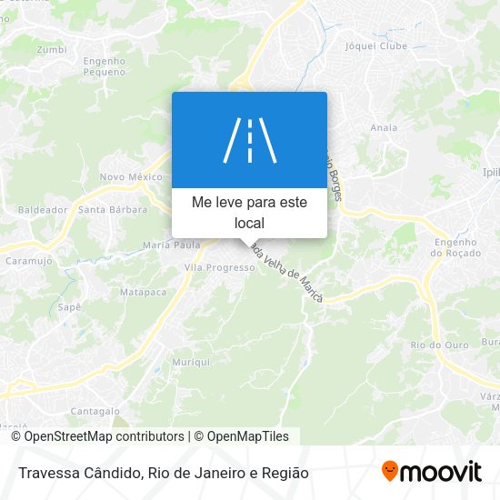 Travessa Cândido mapa