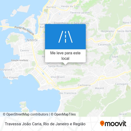 Travessa João Caria mapa