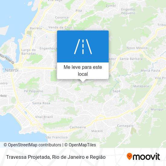 Travessa Projetada mapa