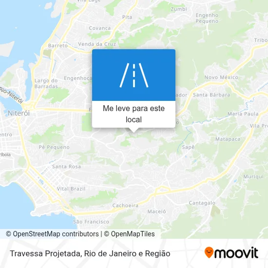 Travessa Projetada mapa