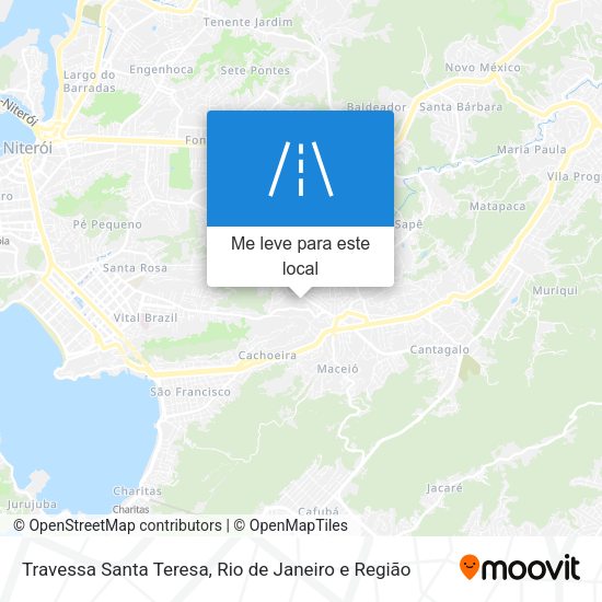 Travessa Santa Teresa mapa