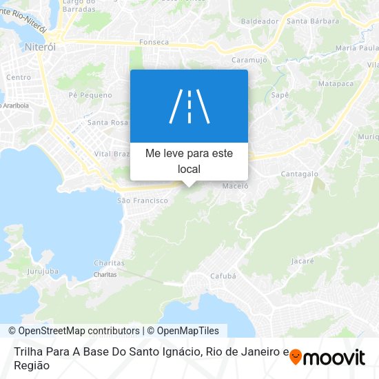 Trilha Para A Base Do Santo Ignácio mapa