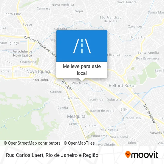 Rua Carlos Laert mapa