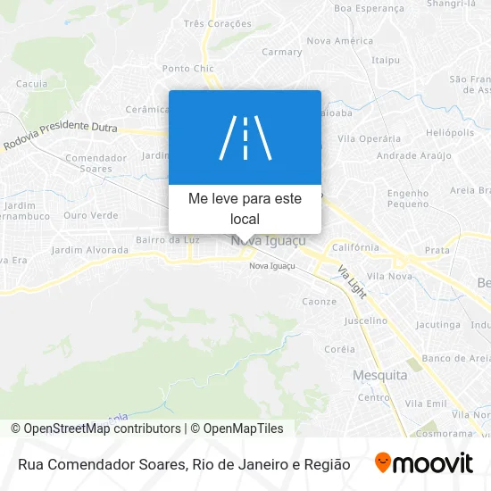 Rua Comendador Soares mapa